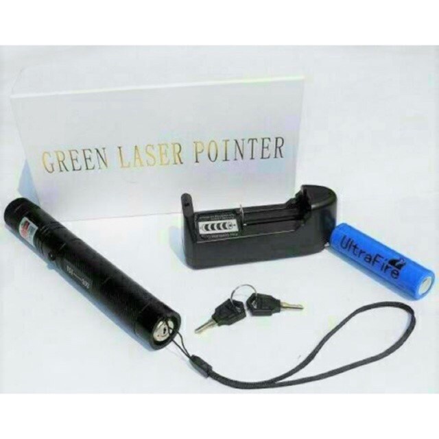 Senter Laser Green laser pointer bahan solid tahan banting anti air