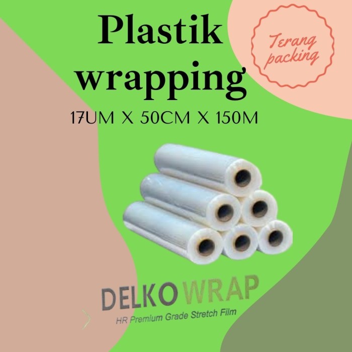 

3Rs5E546 Plastik Wrapping Barang Bening Delkowrap Uk 50Cm X 150M 56Eyhr6R