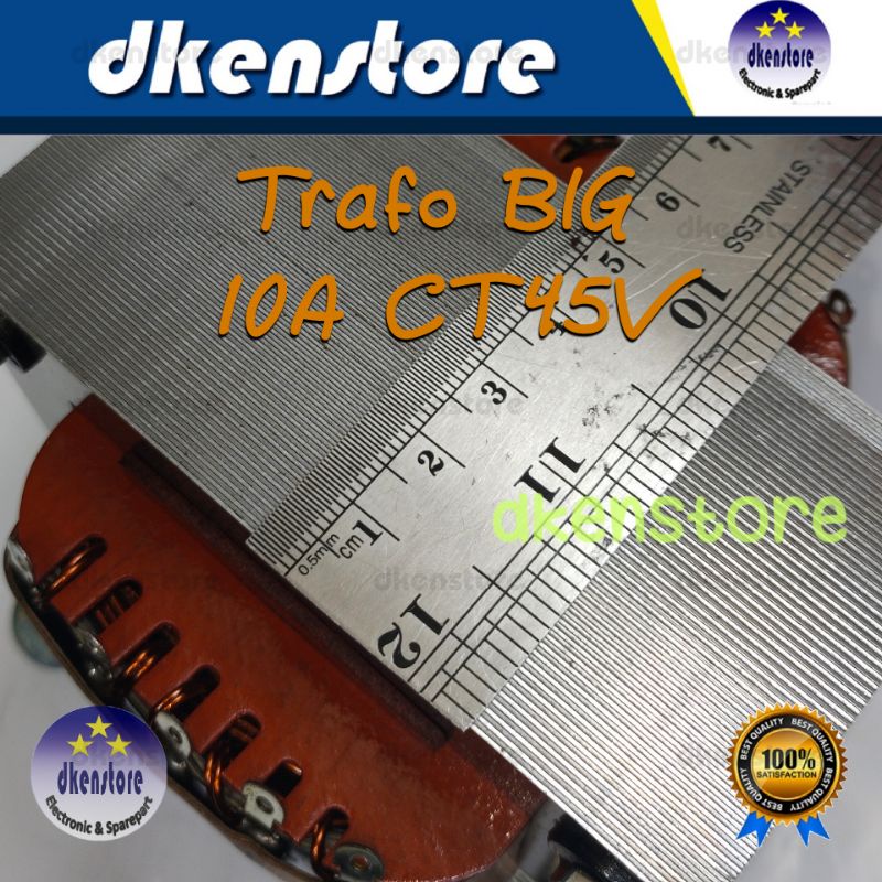 Trafo BIG 10A CT45V Murni 10ampere CT 45volt