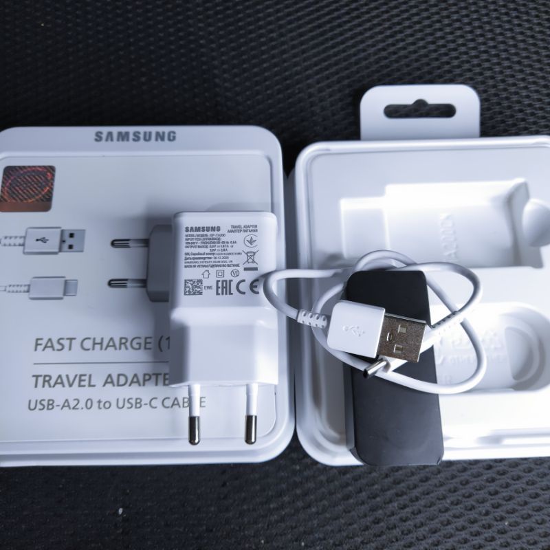 Charger Samsung 15W Original 100% Tipe-C Fast Charging / Charger Samsung S10 S9 S8 A50 A30 M30 M20