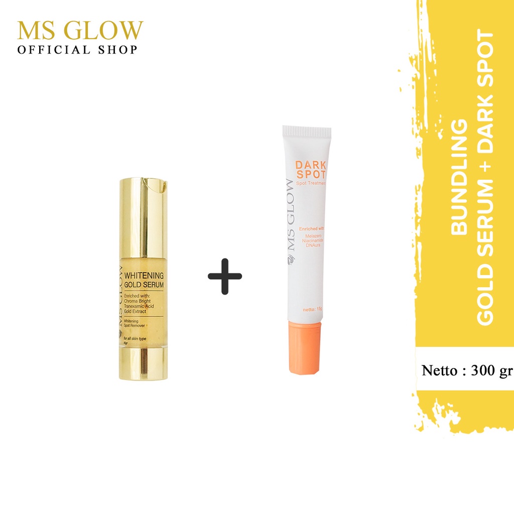 MS Glow Bundling Serum Gold+Darkspot - 2 Item