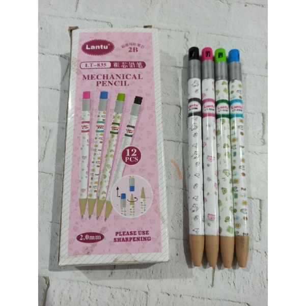 

(12pc) Pensil Mekanik LANTU LT-835 2.0 Fancy/ Pensil mekanin Lantu + orotan