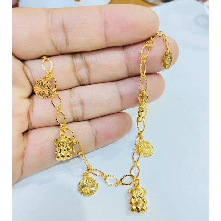 gelang tangan wanita //perhiasan //gelang//lapis emas//gelang