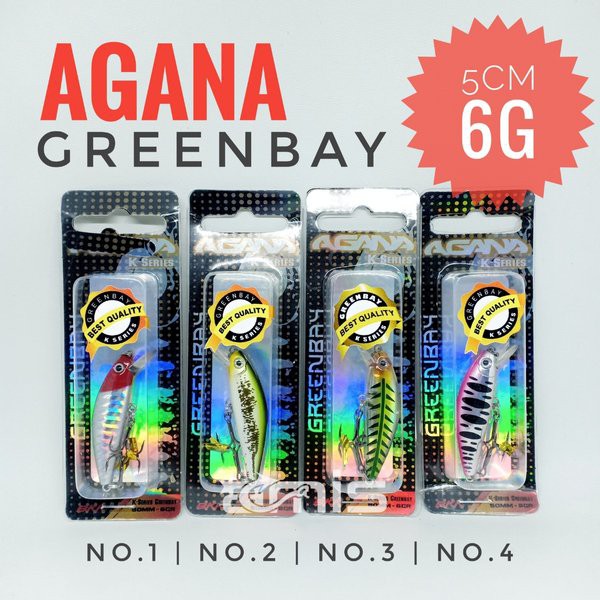 Spesial Agana Greenbay K Series Lure Umpan Casting Minnow UL Berkualitas