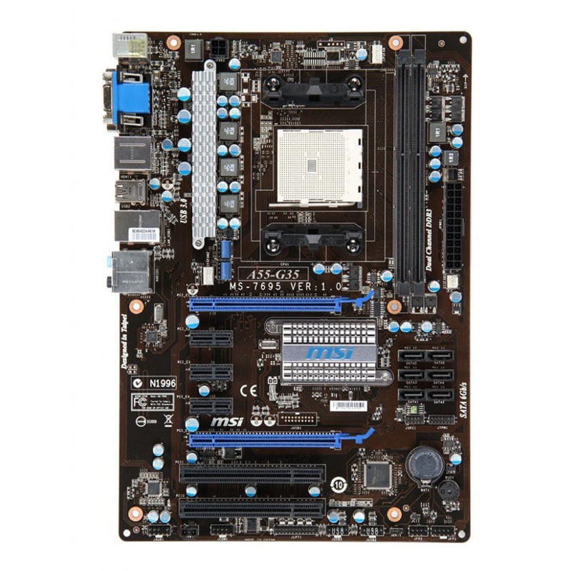 PREORDER MSI A55-G35 Socket FM1 AMD A55 Original PC Motherboard DDR3 16GB A8-3870K A6-3670K Cpus DVI