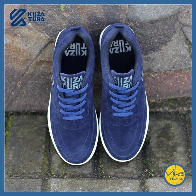 Sepatu Sneakers Pria Cowok Tali Style Casual Unisex Distro Kuzatura Suede Lokal Premium Elegan