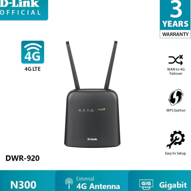 D-Link Dwr-920 Wireless N300 4G Lte Router