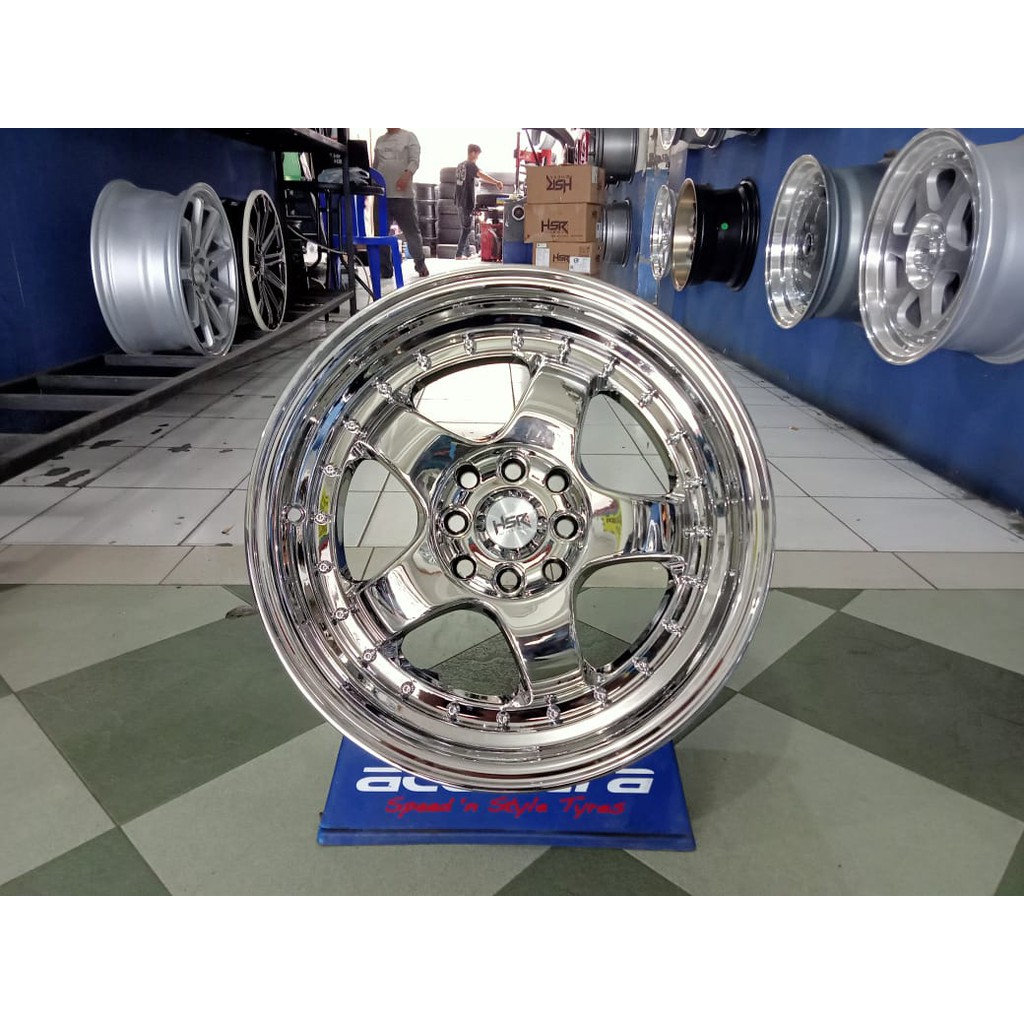 velg mobil racing ring 16 brio fiesta yaris avanza mobiliojazz BRISKET HSR R16X75 H8X100-114,3 velg