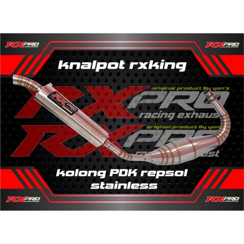 Knalpot Rx King kolong pdk repsol stainles RXPRO RACING