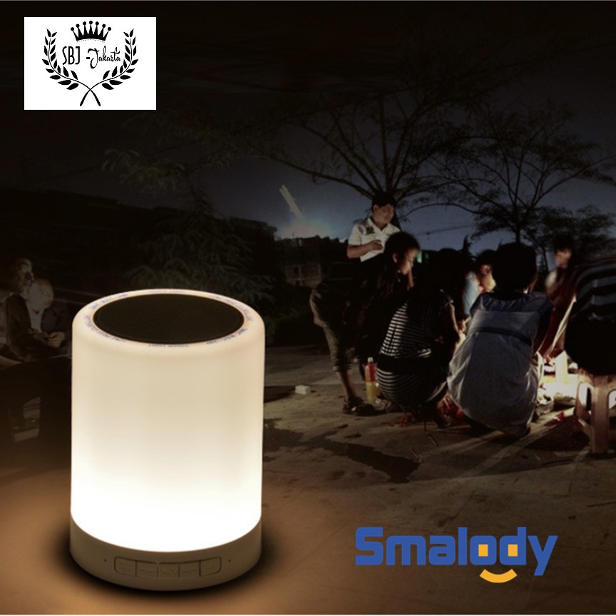 LED Night Lamp Speaker Bluetooth Smalody SL20 LED LAMP Touch Sensor
