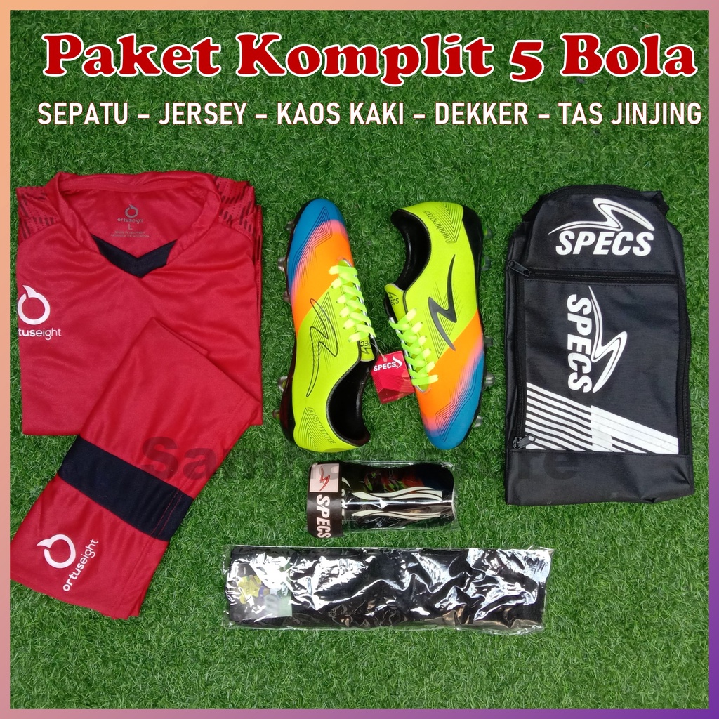 Sepatu Bola Spec Accelerator Lightspeed Paket Komplit 5 Terbaru 2021