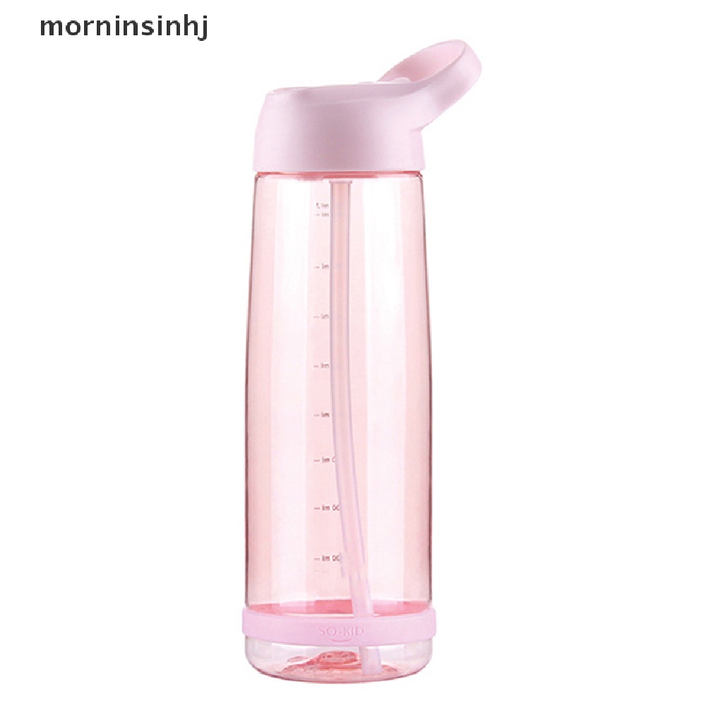 Mornin Botol Minum 1000ml Bpa Free Ramah Lingkungan Dengan Sedotan Untuk Olahraga Outdoor / Hiking