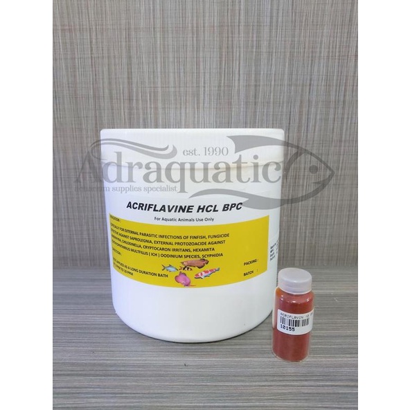 SERBUK BUBUK ACRIFLAVINE HCL BPC GRADE A 10 GRAM OBAT JAMUR IKAN adr4q Diminati Banget