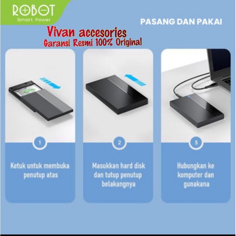 ROBOT RSHD10 SSD-HDD Enclosure 2,5&quot;Inchi SATA 3.0 External Case