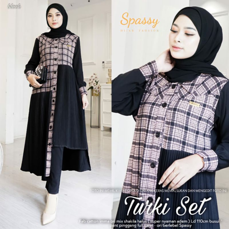 Turki set wanita ori spassy