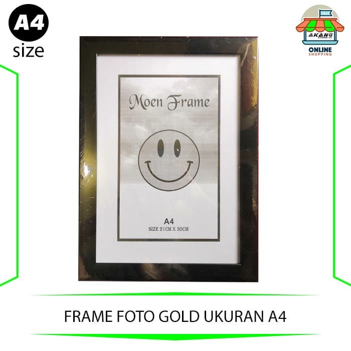 BINGKAI / FRAME / FIGURA FOTO A4 WARNA BLACK & WHITE - Putih