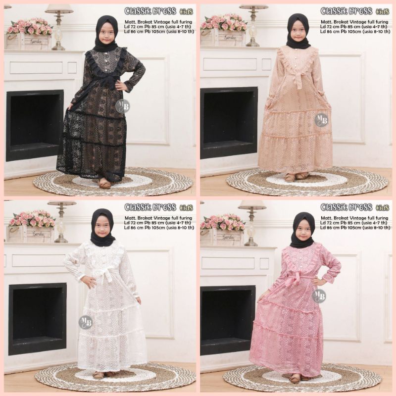 DRES ANAK CLASIK DRES MUSLIMAH ANAK