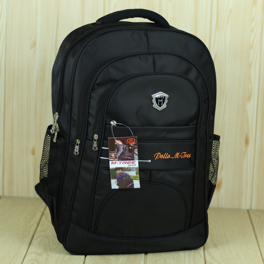 NEW BACKPACK PRIA WANITA Tas Ransel Pollo M Tree Hitam Cowok Cewek Tas Laptop Kuliah Kerja Murah