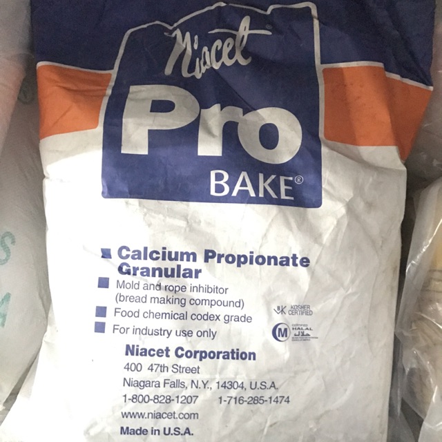 Calcium Propionate Niacet Granular/Crystal Pro 25kg - Gosend Only!!!