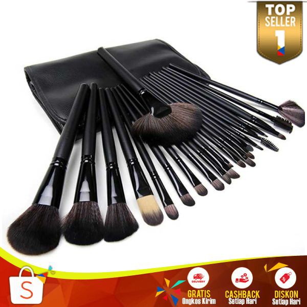 Kuas Make Up 24set Multifungsi MU 01 Dilengkapi Tas Brush Makeup Lengkap Berkualitas Tdk Mudah Rusak