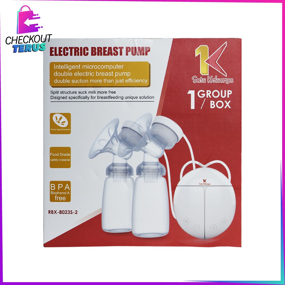 CT C24 Pompa Asi Elekrik Otomastis 2 Botol Susu Mom Uung Breast Pump Alat Pompa Asi Elektrik Pompa Asi Elektrik Baby Safe