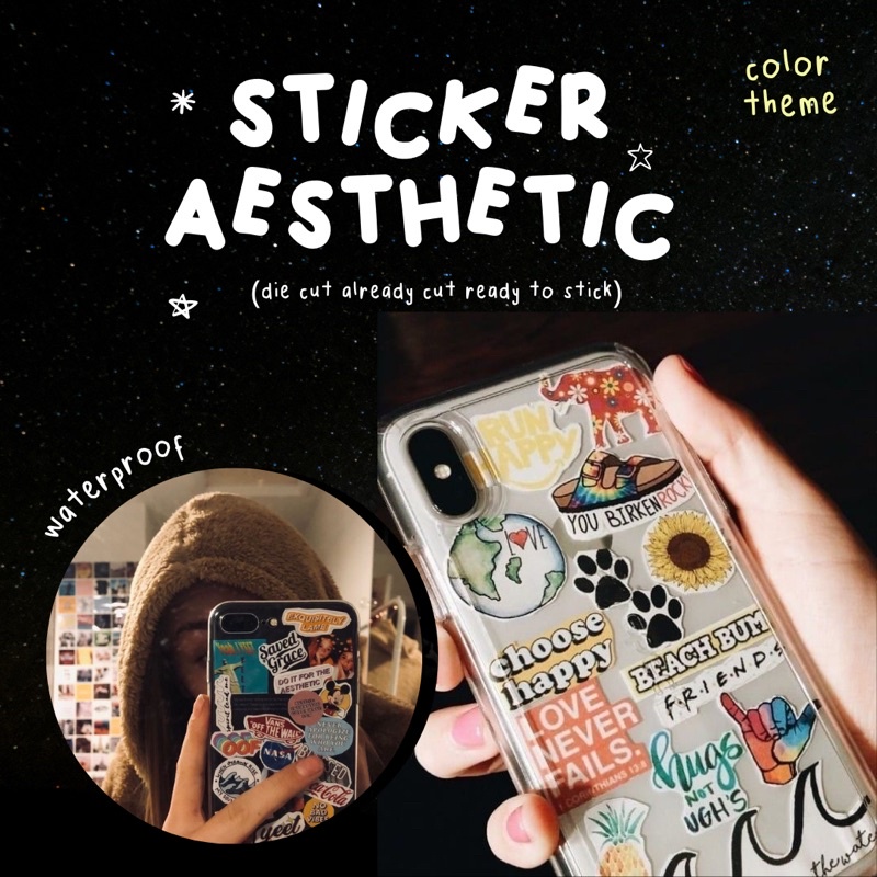 

STICKER AESTHETIC COLOR THEME stiker anti air by 777stickers