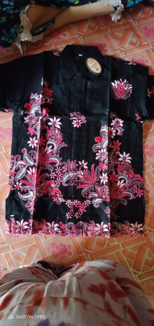 Bswart Batik Hrb026 Kenongo Hem Pendek Padi Pekalongan M L Xl Batik
