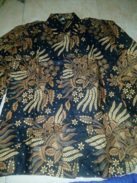 Kemeja Batik Pria Ppbtk07 Modern Lengan Panjang Kasual Modis Trendy Masa Kini M L Xl Asli Pekalongan