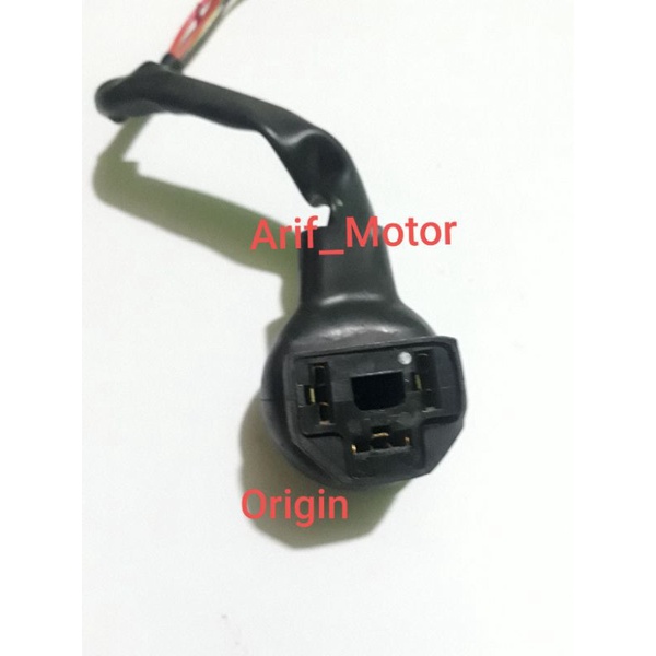 fitting soket socket bolam lampu depan h4 honda verza megapro 150 crf fi Ori