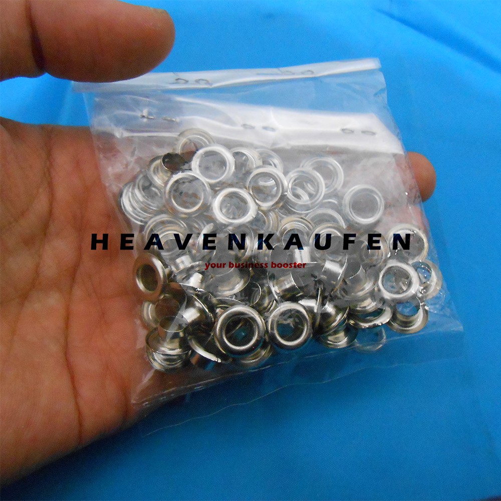 Mata Ayam / Eyelet 6 mm Nikel Silver Harga Per pack isi 50 pcs