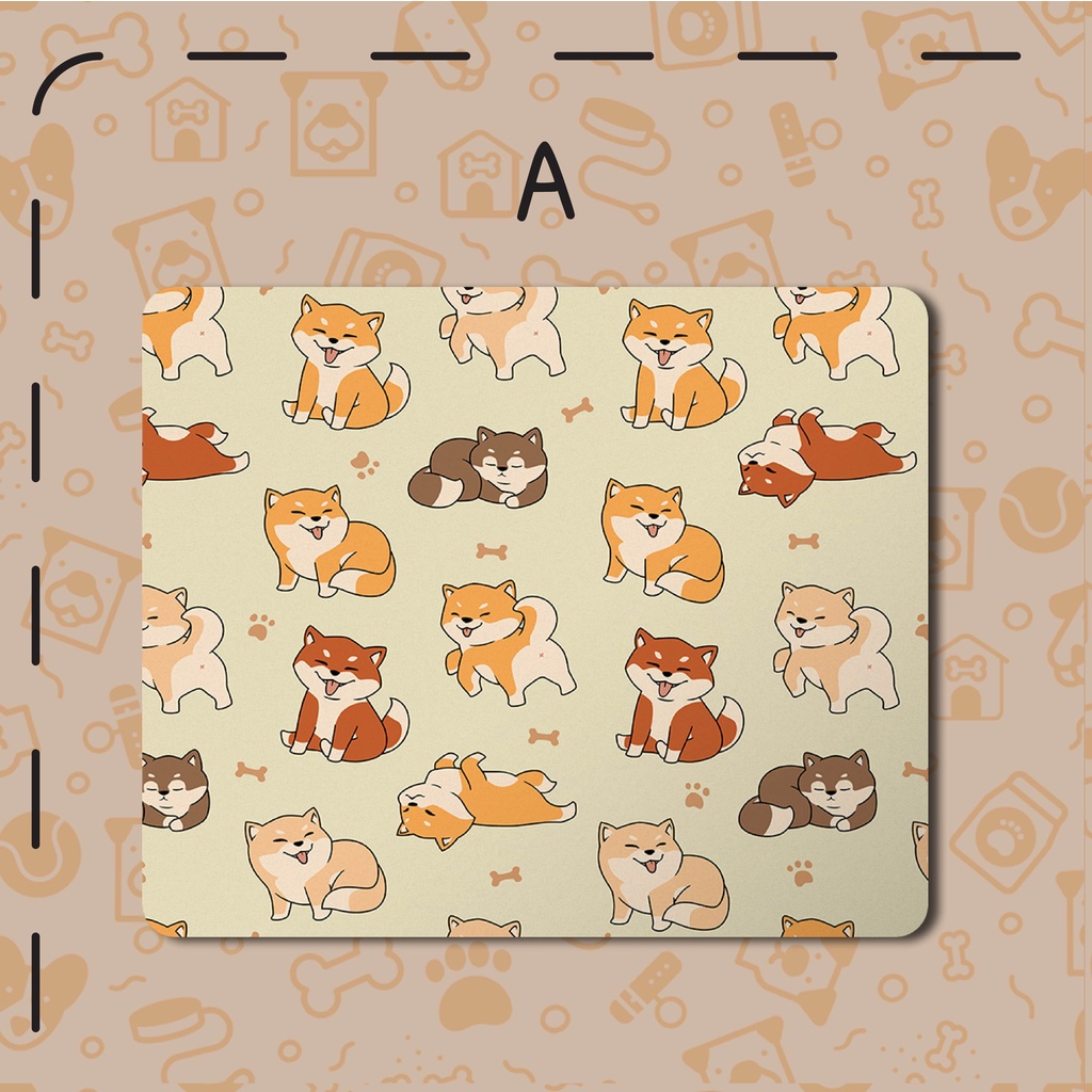 READY STOCK Custom Gaming Mousepad Antislip Tema Anjing Dog Lucu Premium!