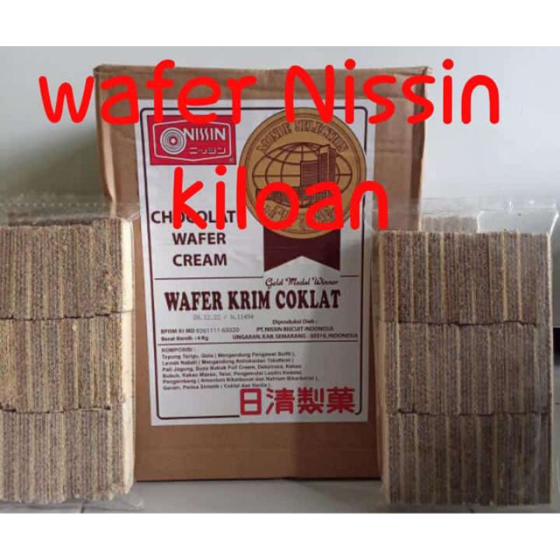 

wafer coklat/wafer Nissin 250gram