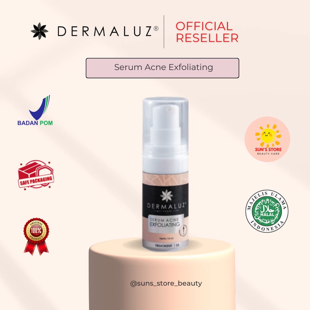 Jual Dermaluz Serum Acne Exfoliating Serum Jerawat Shopee Indonesia
