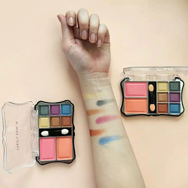 Eyeshadow Implora 13 - 12 - 10 - 8 Palette color warna blush on palet pallete kosmetik mata cosmetic wajah