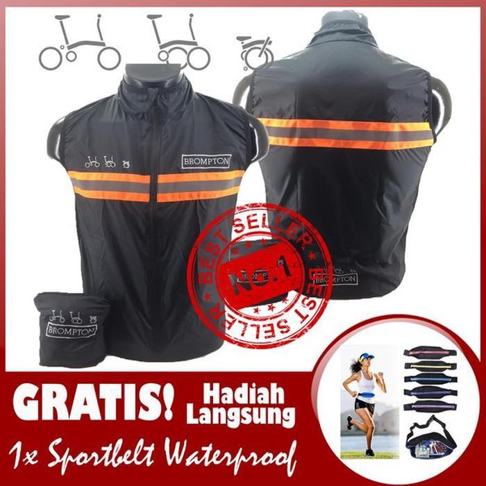 Vest Brompton Windbreaker Jaket Brompton Rompi Brompton