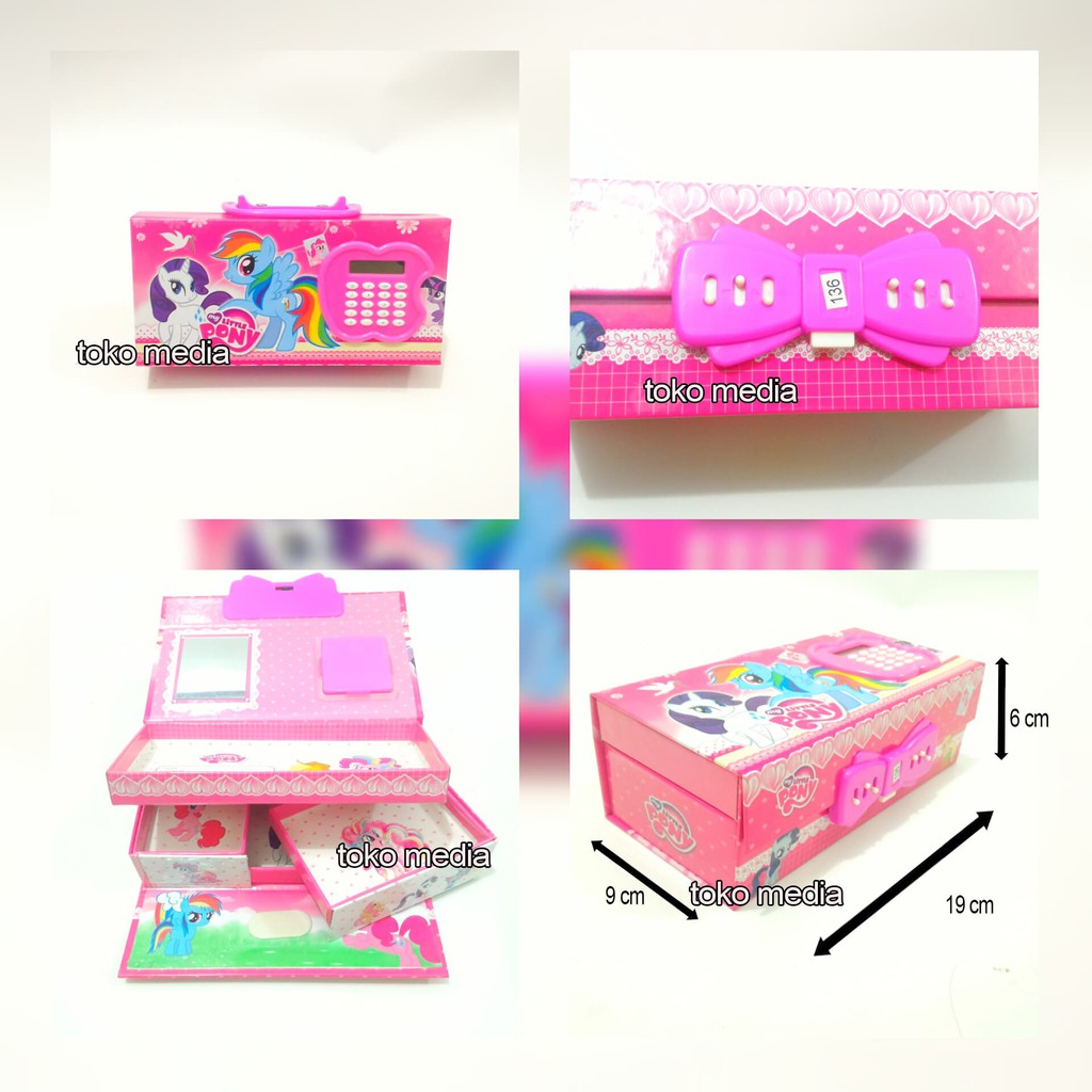 

Terunik Kotak Tempat Pensil Pakai Kode Angka Ada Kalkulator MY LITTLE PONY