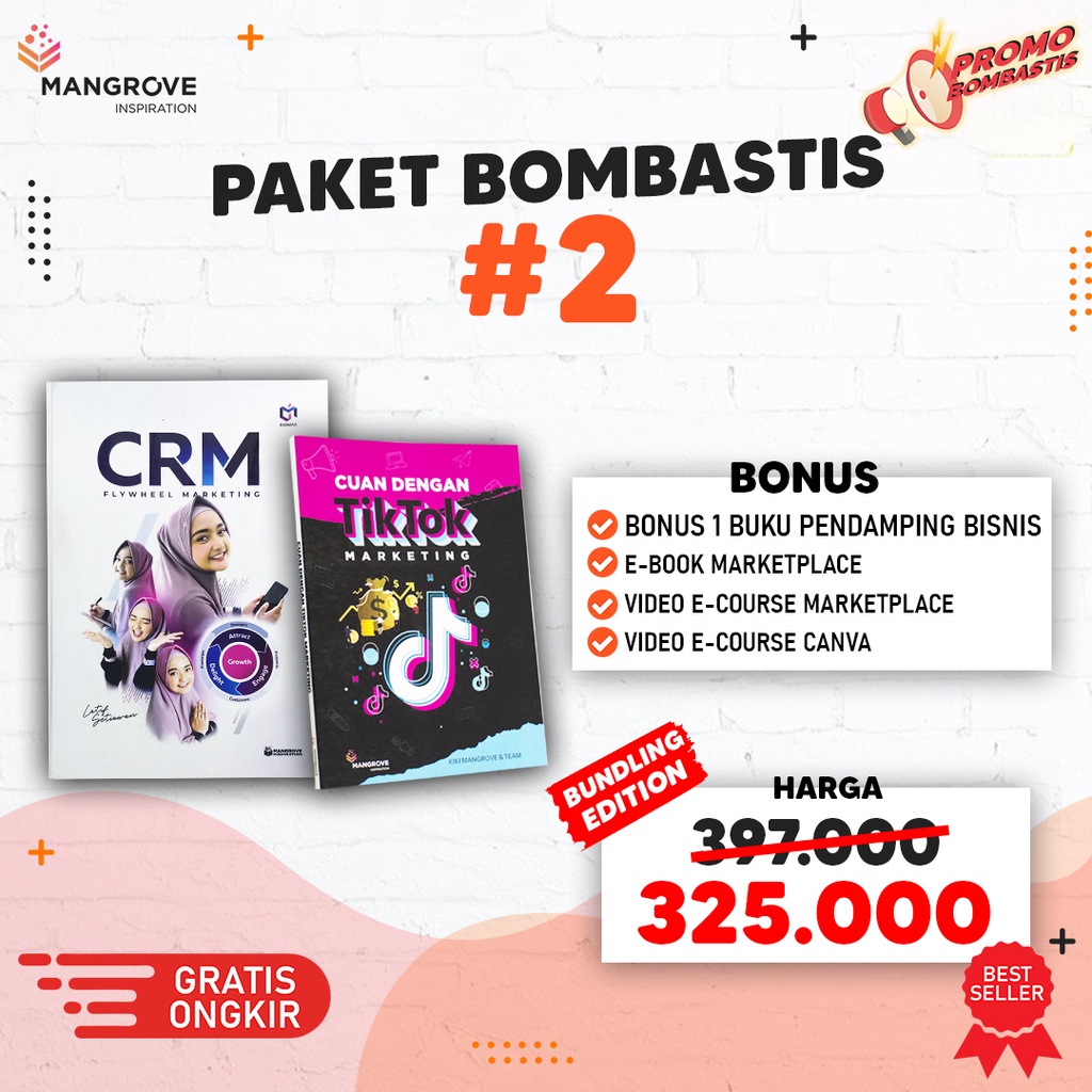 BUKU CUAN TIKTOK Marketing & BUKU CRM flywheel marketing [PAKET BOMBASTIS #2]