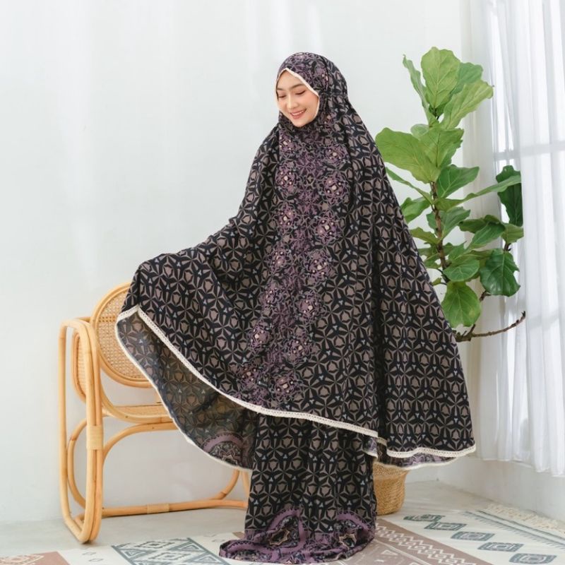 MUKENA ZIANISA BORDER AAEDAH SERIES ALLSIZE