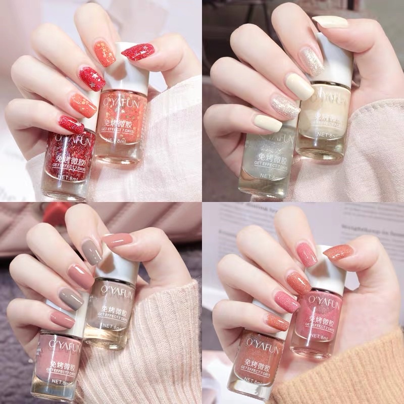 Kutek Mini 8ml Warna Bling Cantik Sangat Mudah Digunakan ( cepat kering )