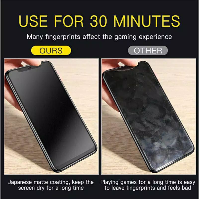 TEMPERED MATTE GLASS ANTI MINYAK REDMI NOTE 7/NOTE 8/ NOTE 9/ 9 PRO/ NOTE 10/10s/10 PRO TEMPERED GLASS MATTE