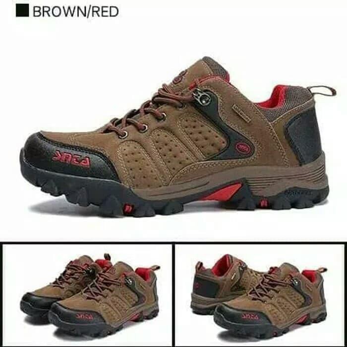 SEPATU GUNUNG SNTA 432 BROWN/RED - COKELAT, 39 FULL ORIGINAL