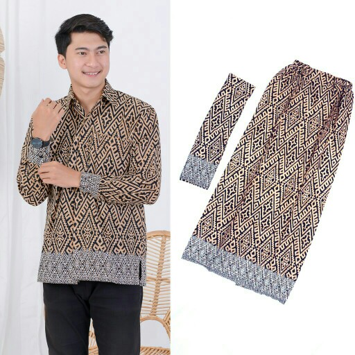 (promo Termurah - Motif Terlengkap) Rok Dan Kemeja Batik Modern Premium M L Xl Annabel Audi Wilona