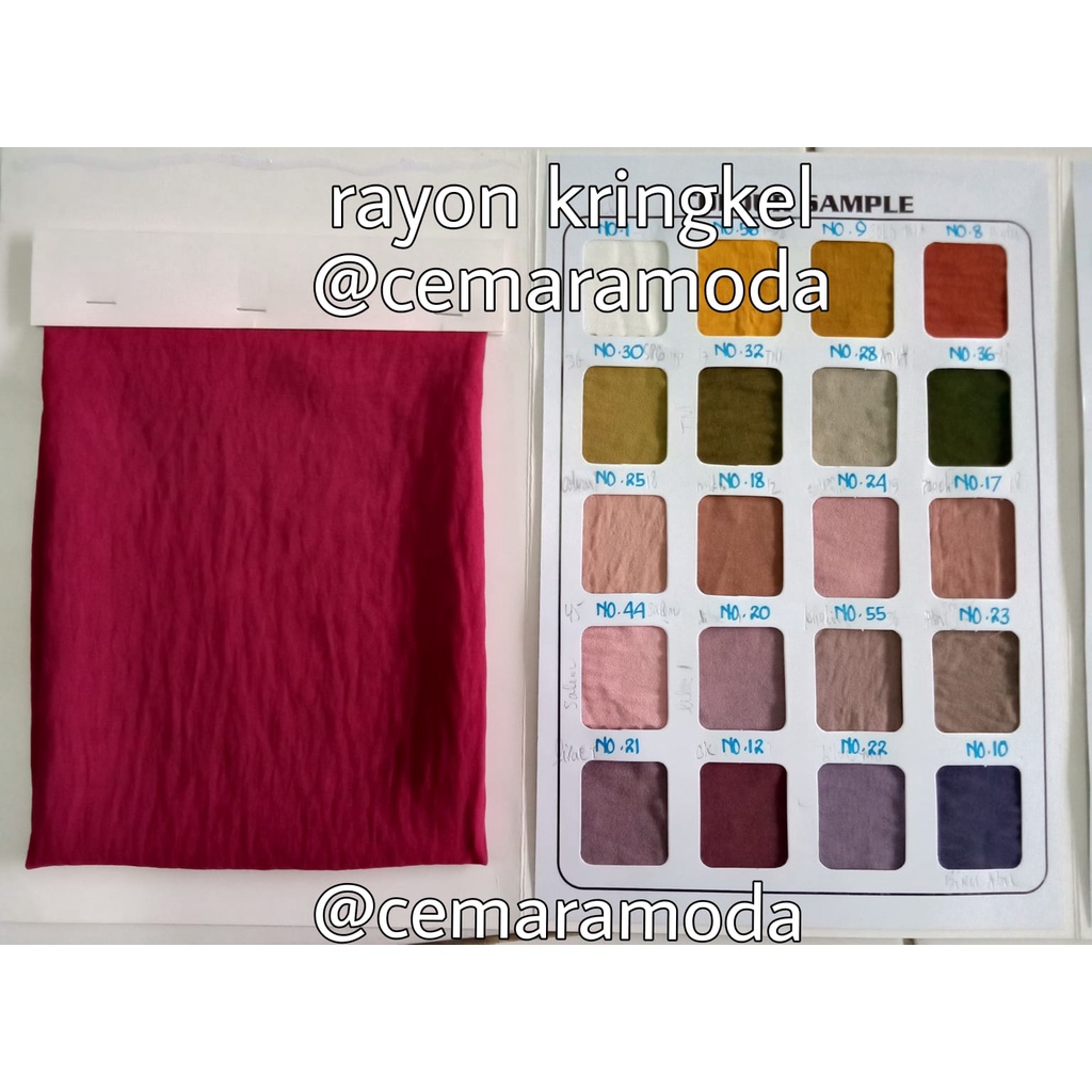 Kain Rayon Krinkel Bahan Crinkle Airflow Kringkel Kringkle Cringkle CEY Cringkel Crinkel Air Flow Premium PER 0.5Meter kain hijab jilbab kerudung