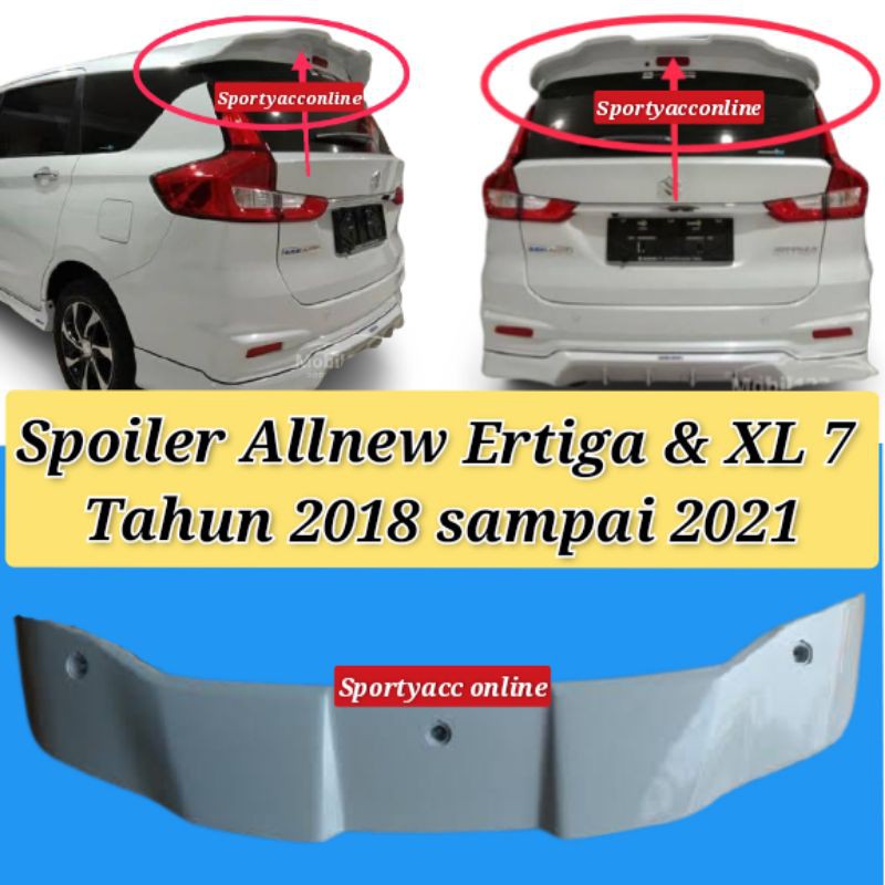 Spoiler allnew Ertiga dan XL 7 tahun 2018 sampai 2022