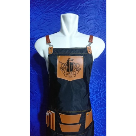 APRON BARBERSHOP/PANGKAS RAMBUT/CELEMEK CUKUR/CELEMEK ANTI AIR