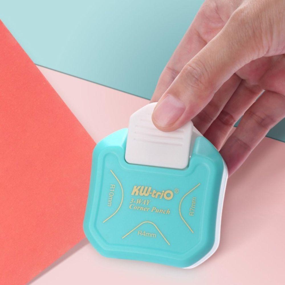 Mxbeauty Alat Pembulat Mini 3in1 Kertas Kartu Foto Perlengkapan Pemotong Sudut Trimming Corner Punch