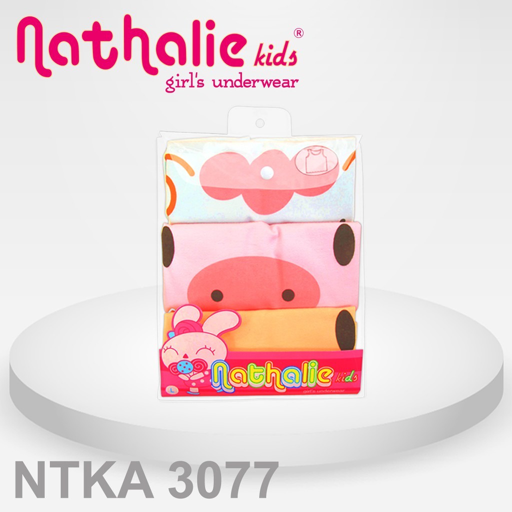 Nathalie Kids Singlet Anak Perempuan Animal Print 3Pcs  NTKA 3077