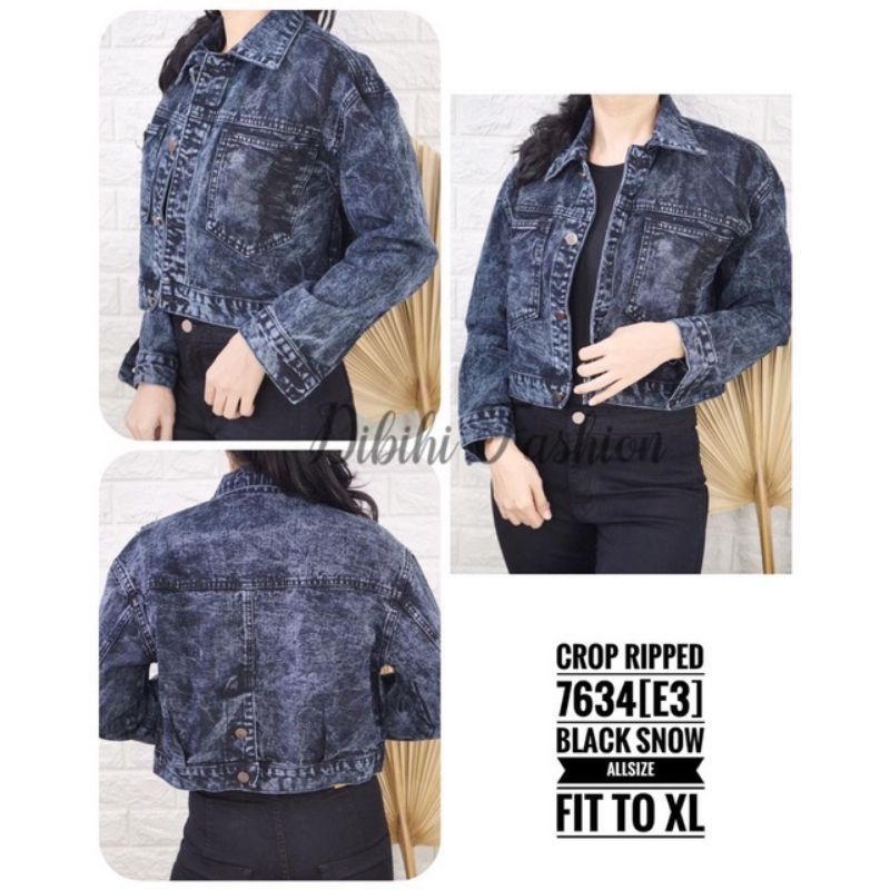 JAKET DENIM WANITA//JAKET JEANS WANITA//JAKET CROP WANITA