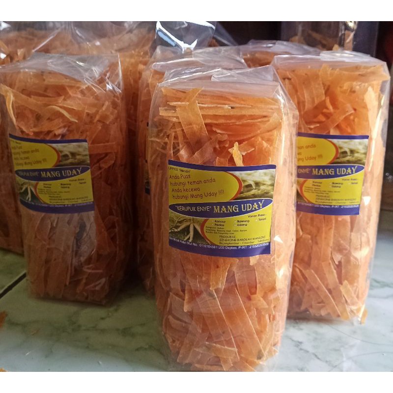 

Opak Singkong / Kerupuk Enye / Kicimpring "Mang Uday" (Stik) Varian Rasa [MENTAH]