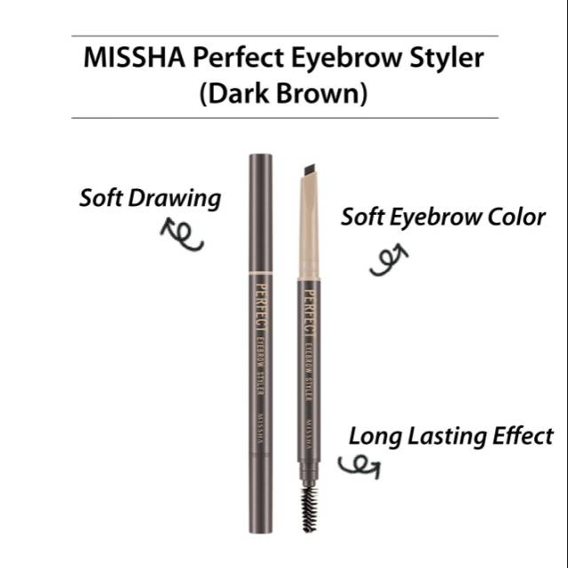MISSHA Perfect Eyebrow Styler (Dark Brown)
